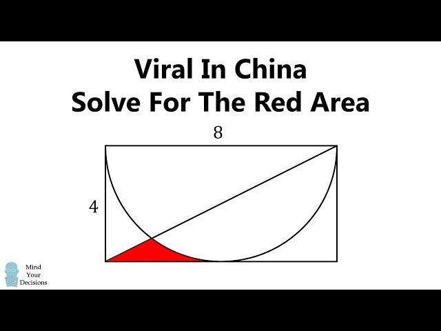 How To Solve This Viral Math Problem From China