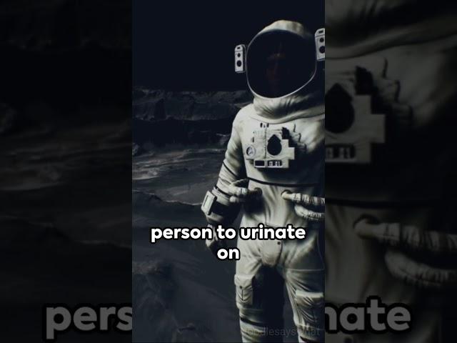 Moon Pee: Buzz Aldrin's Lunar First  #moon #space #apollo11 #nasa #galaxy #spacex #alien #astronaut