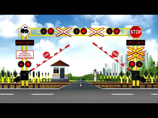 Train Journey CC 300 Train Animation - Indonesian Train Animation