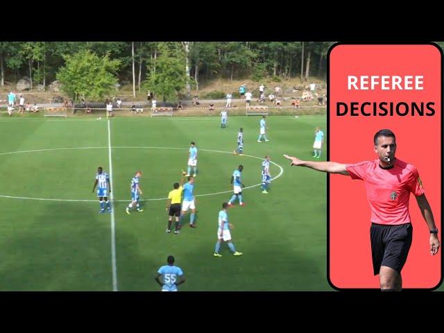 Referee decisions: U-21 (2)