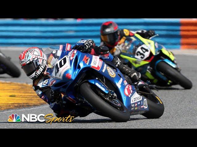 Incredible final laps and photo finish at 2021 Daytona 200 | Motorsports on NBC