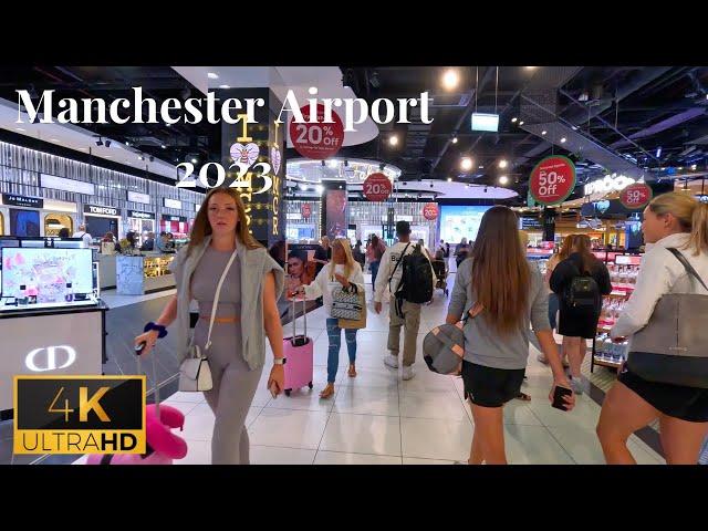 Walking Tour Of Manchester Airport 4K 60FPS / Manchester Airport Terminal 2   2023