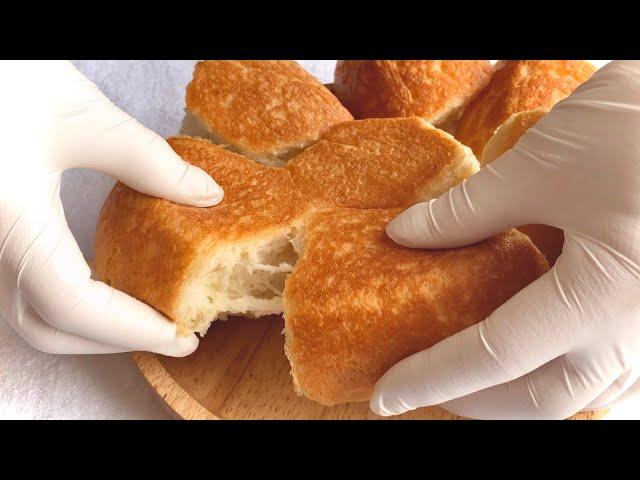 [4 main ingredients] Simple making of milk bread with no-oven