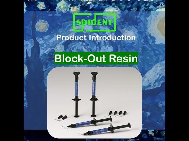 [SPIDENT] Block Out Resin - Product Introduction