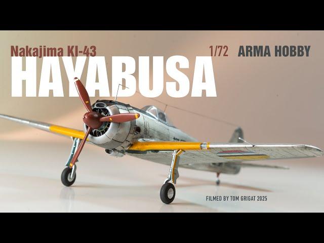 Manchukuo Hayabusa Ki-43 II – Epic Foil Finish & Custom Masks | 1/72 Arma Hobby stopmotion