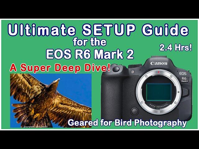 Canon EOS R6 Mark 2: The Ultimate, 2.4 Hour Setup Guide, Geared for Bird Photography.