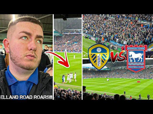 LEEDS UNITED VS IPSWICH TOWN | 4-0 | 36,000 LEEDS FANS GO MENTAL & KICKS OFF AT ELLAND ROAD!!!