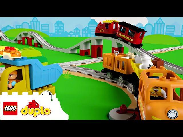 All Aboard the Train Song + More Nursery Rhymes | Learning For Toddlers | LEGO DUPLO