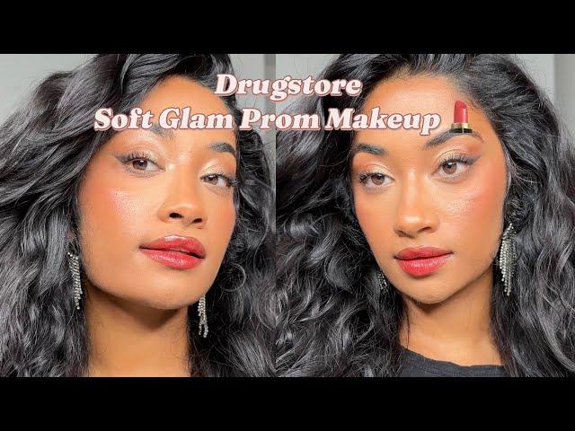 DRUGSTORE Soft Glam Prom/Event  Makeup (BROWN SKIN FRIENDLY)