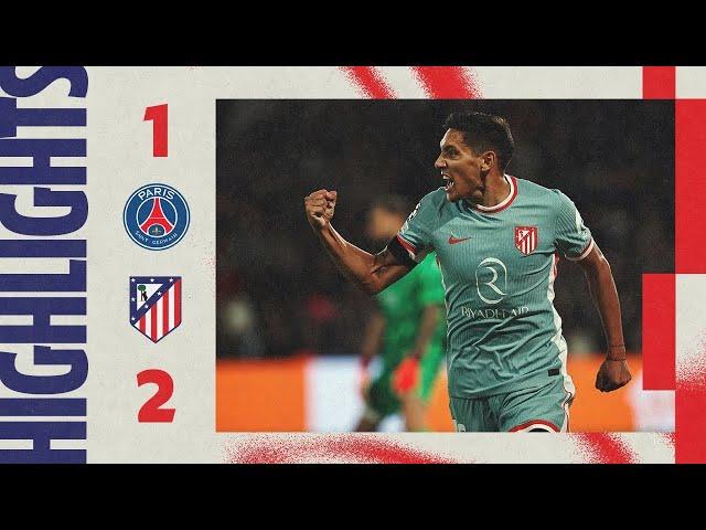 HIGHLIGHTS | PSG 1-2 Atlético de Madrid | UCL |  Nahuel Molina & Correa