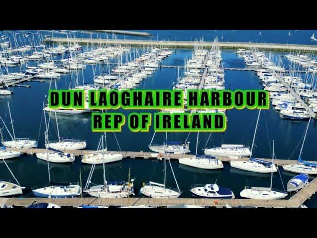Dun Laoghaire Harbour, Dublin, Republic of Ireland, Drone Footage (4K)