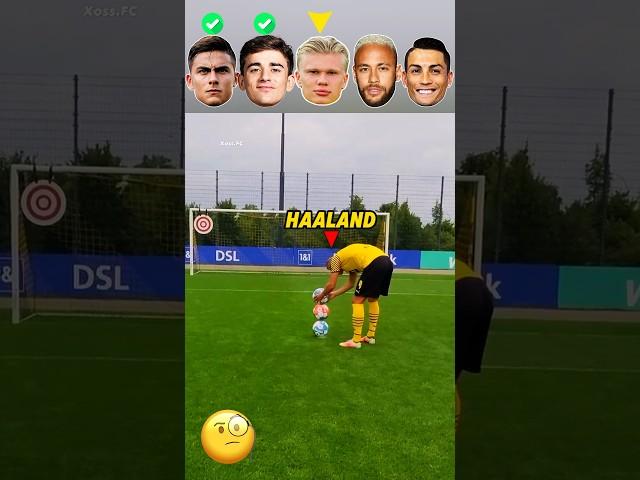 Footballers Showing Tricky Shot 