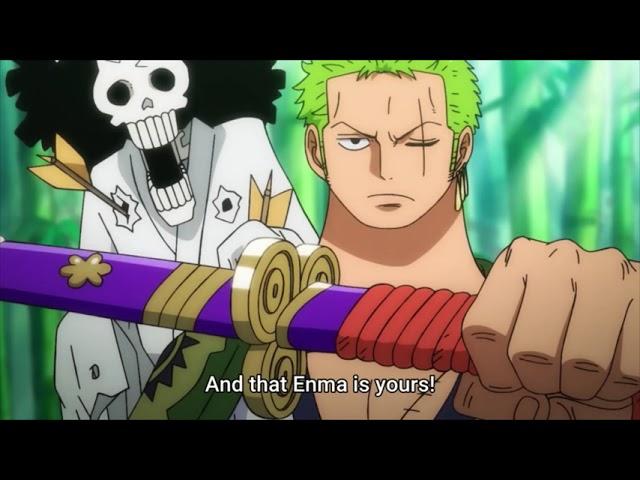 Zoro exchange his sword for Enma | Zoro use Enma for the first time | Epic scene | One piece sub