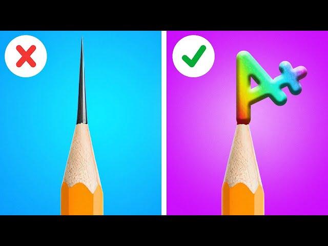 FUNNY AND USEFUL SCHOOL HACKS by 5-Minute Crafts