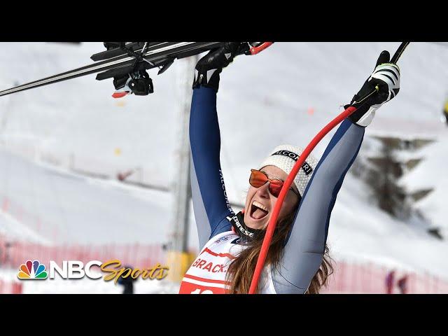 Goggia's broken pole, 0.01 seconds decides climactic world cup race | NBC Sports