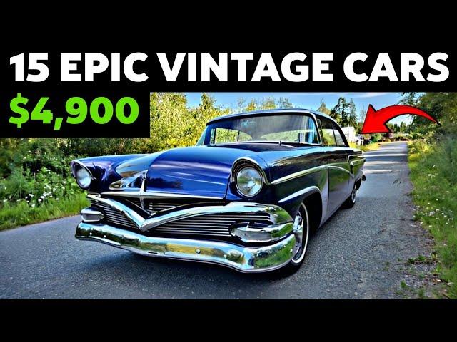 Rare Exclusive Finds: 15 Vintage Cars For Sale Under $10,000