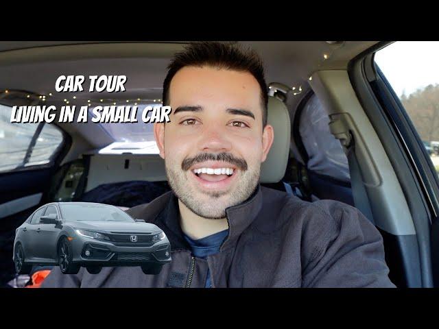 ULTIMITE CAR LIVING SETUP TOUR ( Vanlife in a Small Car )