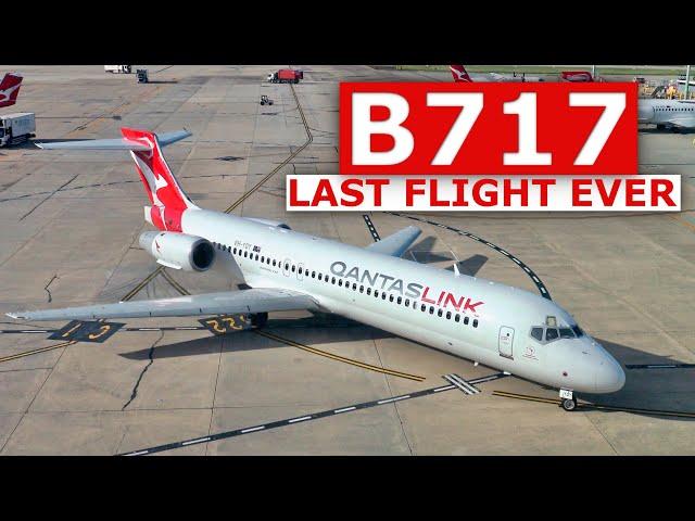 Onboard the LAST EVER QantasLink Boeing 717 flight.