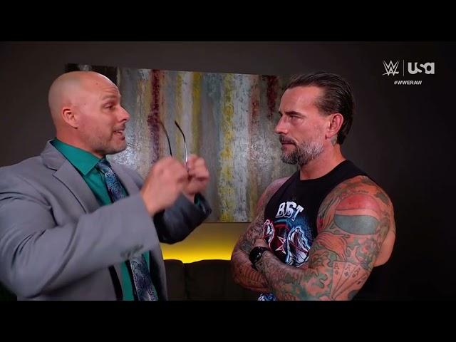 CM Punk & Adam Pearce Segment | WWE RAW 07/08/2024