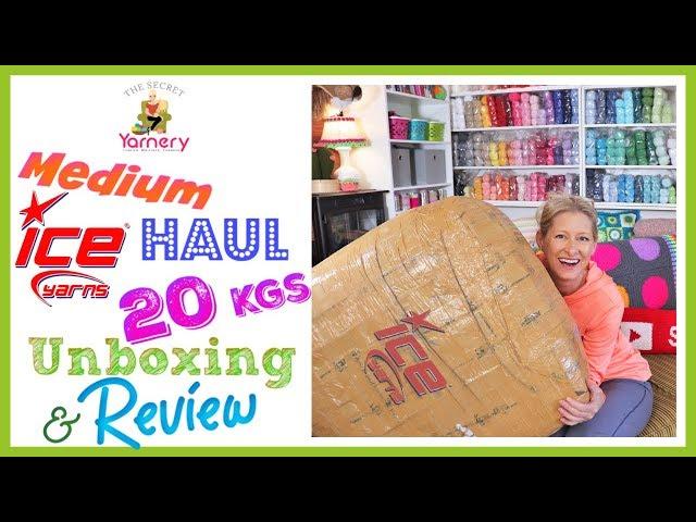 20kgs Ice Yarns Haul, Unboxing & Yarn Review | The Secret Yarnery