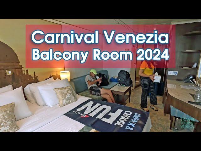 Carnival Venezia Balcony Room Tour 2024