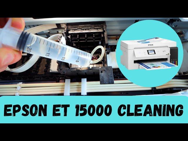 Epson ET 15000 - Not Printing Black, Color or Blank Pages - Printhead Cleaning (FIXED!)