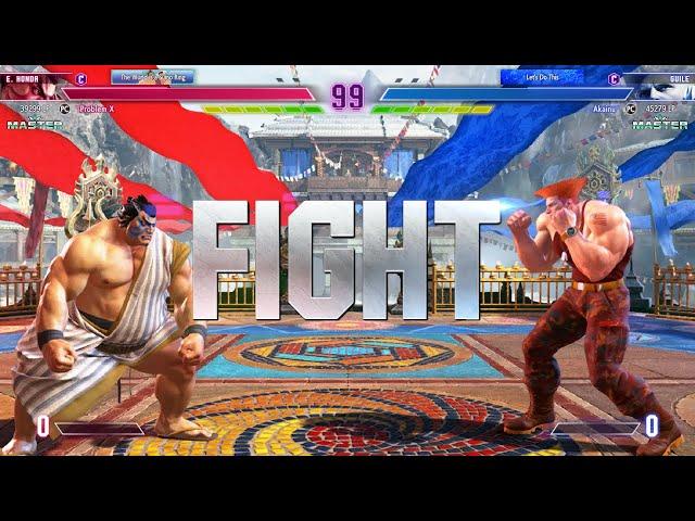 Street Fighter 6  ProblemX (E.Honda) Vs Akainu (Guile)  Online Match's 06-24-2023