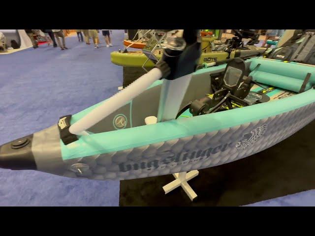 Bote Lono Aero Inflatable Pedal Drive Fishing Kayaks at iCast 2023