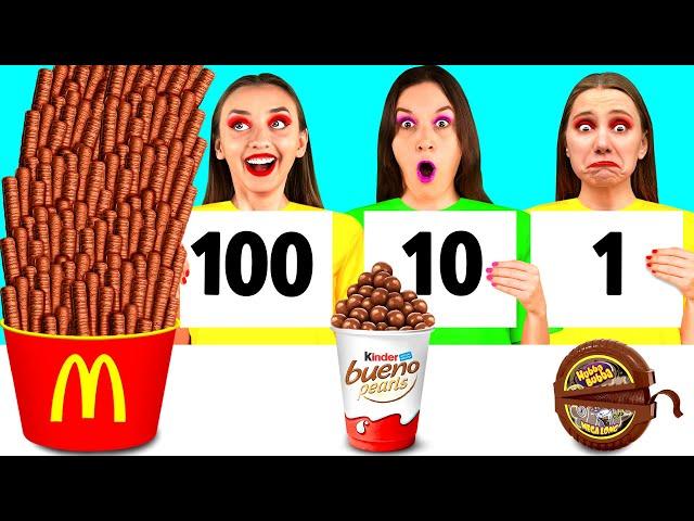 100 Layers of Food Challenge | Tasty Kitchen Recipes by 4Fun Challenge