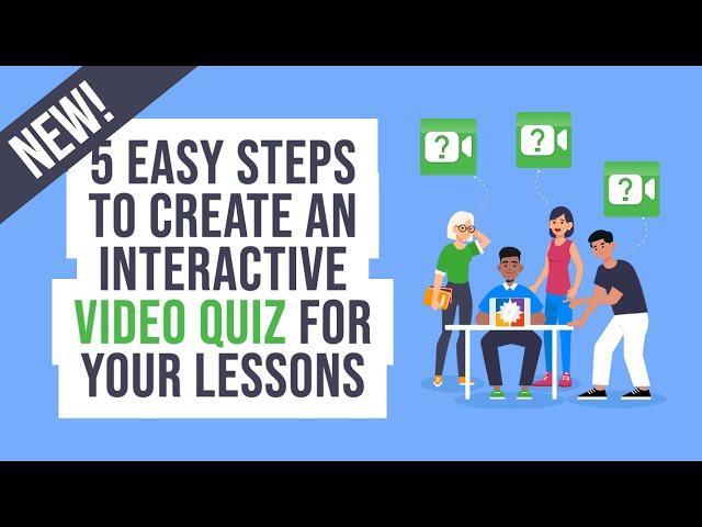 5 easy steps to create an interactive Video Quiz for your lessons - New in BookWidgets!