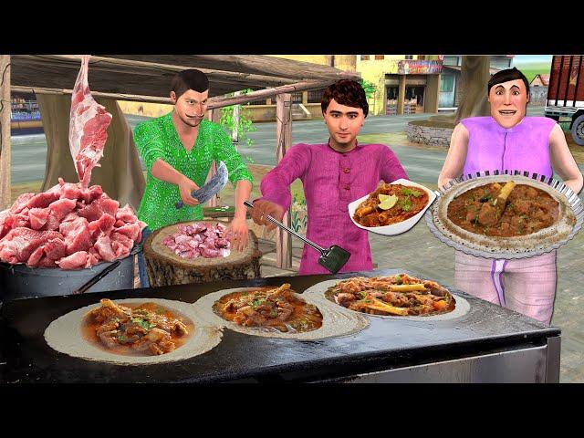 10rs Mutton Dosa Street Food Tasty Village Mutton Curry Hindi Kahani Hindi Moral Stories Funny Video