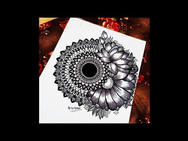 Easy Mandala Art for beginners|| How to draw Mandala for beginners#mandaladrawing#stepbystep