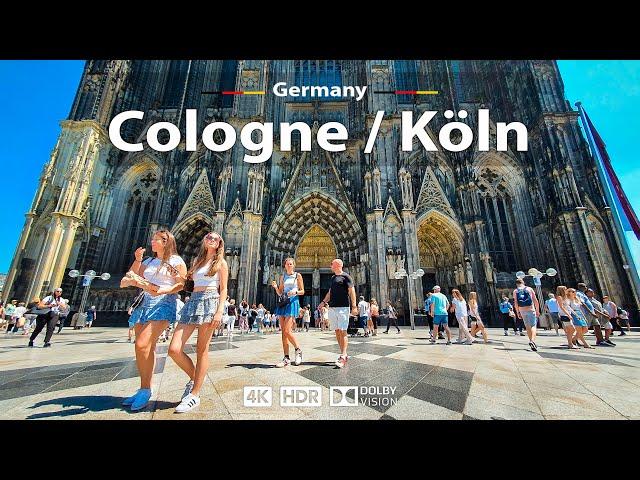 Cologne (Köln), Germany  Vibrant City Walking Tour ️ 4K 60fps HDR | A Sunny Day Walk, 2023