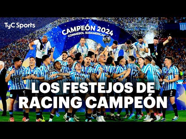 RACING CAMPEÓN DE LA COPA SUDAMERICANA  Los festejos en Paraguay y en el Cilindro, el Obelisco y +