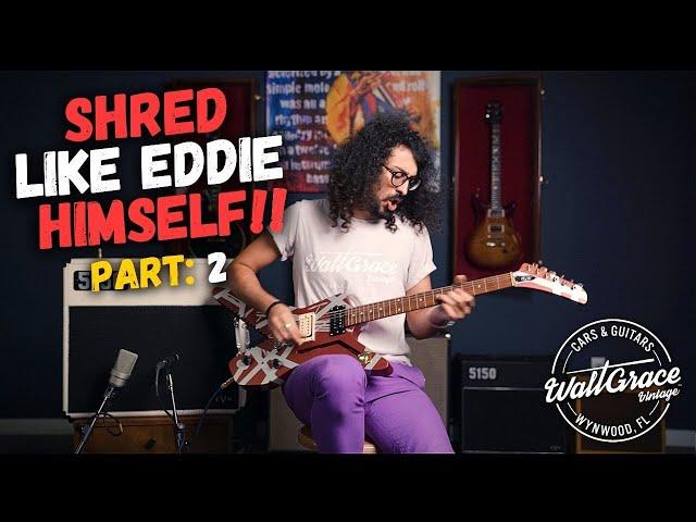 The SECRET to sounding like Eddie Van Halen!! PART 2 - EVH 5150 Iconic 40 + EVH Striped Series Shark