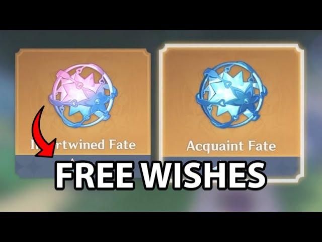 the best way to get FREE wishes (Genshin Impact)