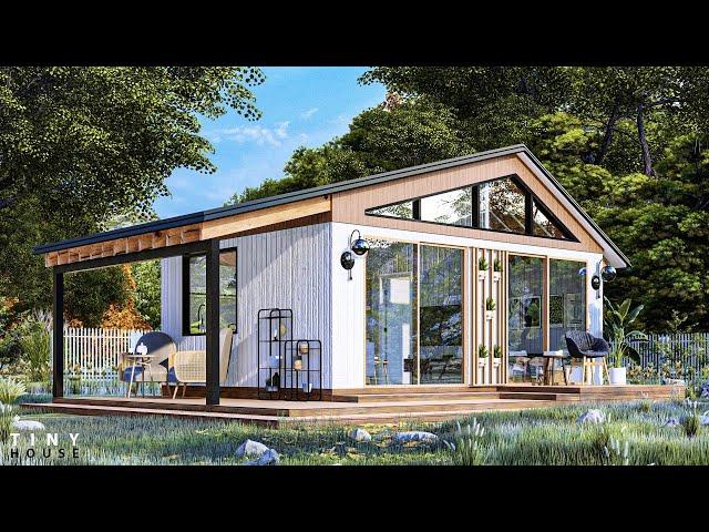 11x8 Meter Farmhouse Design for Simple Living in a Tiny House