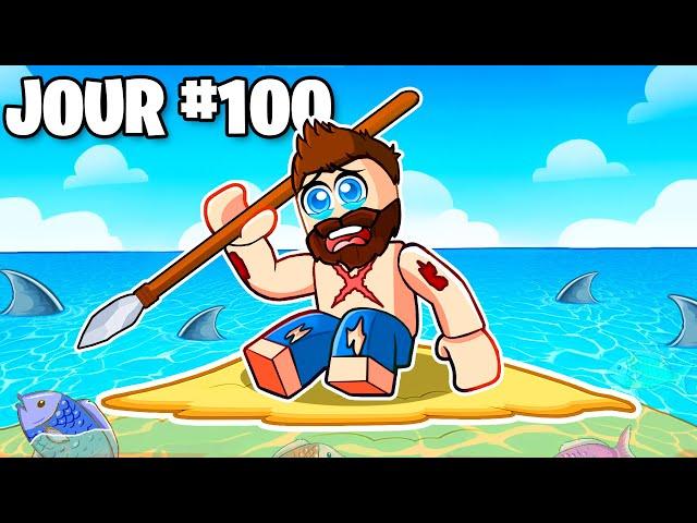 BLOQUÉ 100 JOURS sur UNE ÎLE DÉSERTE !!  (Roblox)