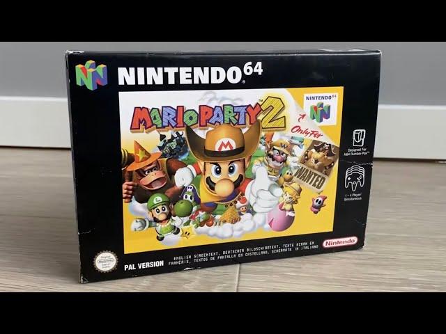 Mario Party 2 Unboxing ASMR - Nintendo 64