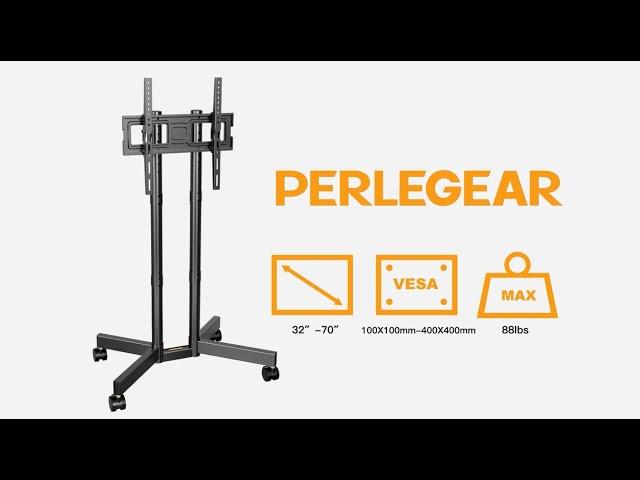 Step-By-Step Installation Guide for Perlegear PGTVMC14 Mobile TV Cart