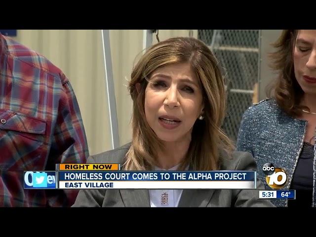 San Diego homeless court comes to the Alpha Project