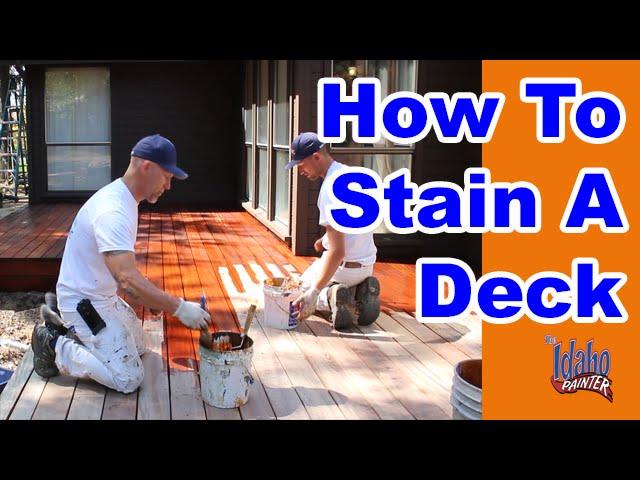 How To Stain a Deck.  Tips & Hacks Staining A Wood Deck.