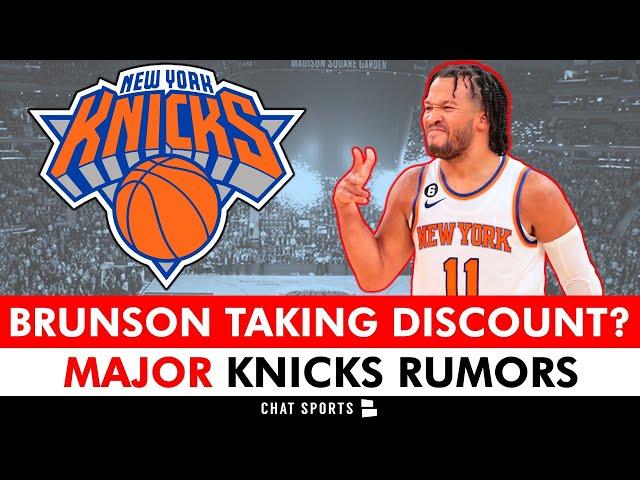 JUICY KNICKS RUMORS: Jalen Brunson To Sign MAJOR DISCOUNT Extension Tomorrow per Big Knick Energy