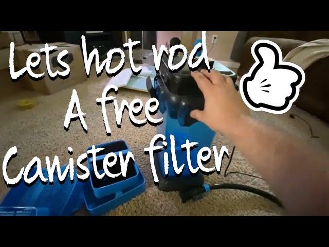 Hot rodding a free cascade canister filter using foam