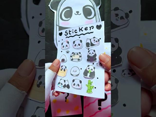 Paper diy/Panda school supplies blind bag/Blind bag paper/ASMR