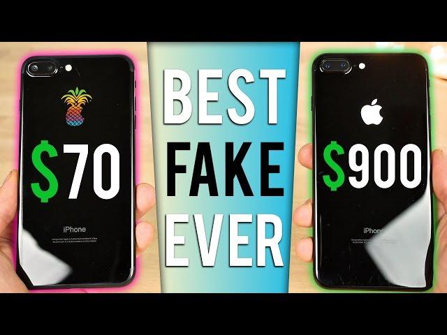 $70 Fake iPhone 7 Plus vs $900 iPhone 7 Plus in Jet Black!
