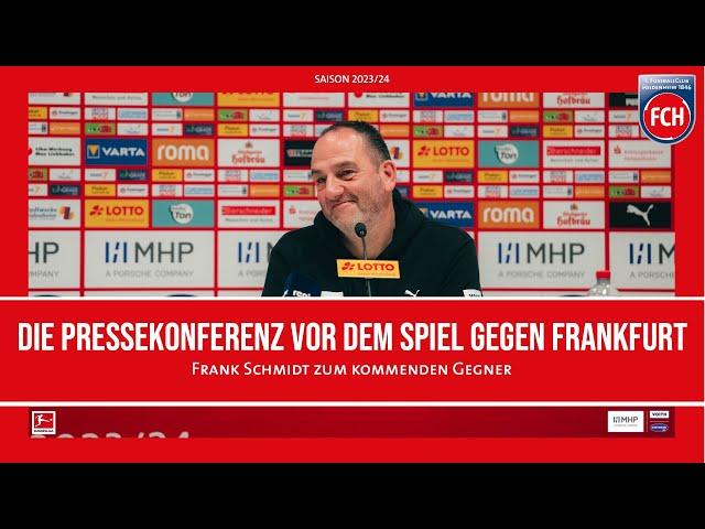 Die Pressekonferenz vor dem Spiel gegen Frankfurt