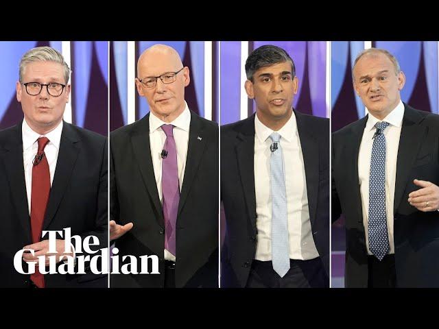 BBC Question Time election 2024 special with Sunak, Starmer, Swinney and Davey