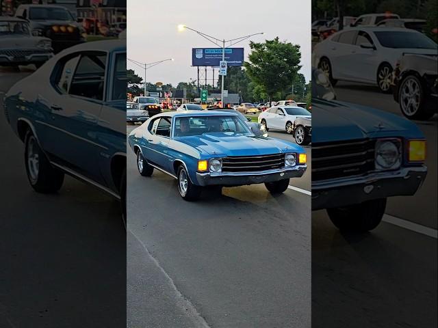 1972 Chevrolet Chevelle Malibu Classic Car Drive By Engine Sound Woodward Dream Cruise 2024