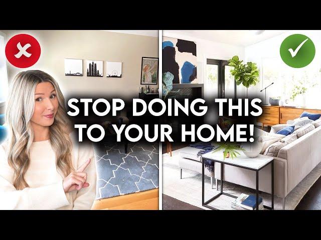 10 REASONS YOUR HOME LOOKS CHEAP | INTERIOR DESIGN MISTAKES